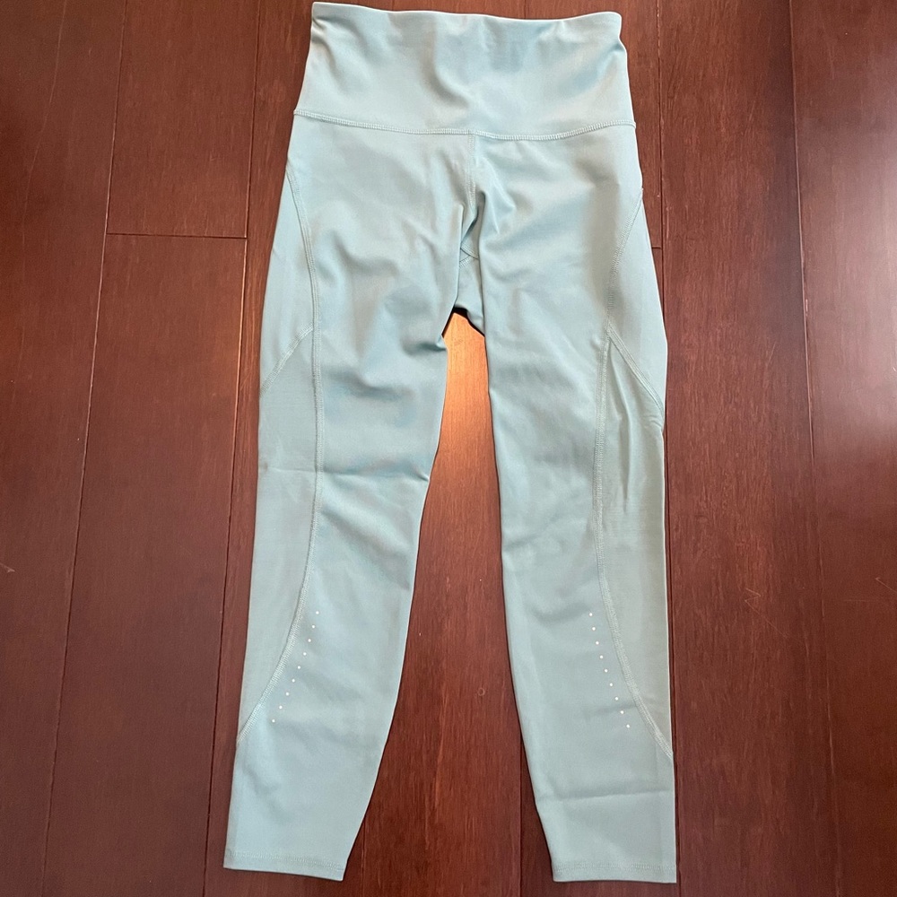 3/$15 Old navy teal aqua active mesh legging size small petite